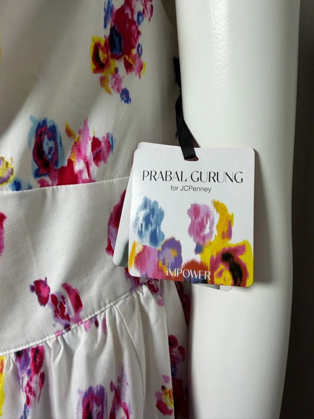 White Pink Floral Fit & Flare Dress NWT Wedding Guest Garden Party Graduation 18